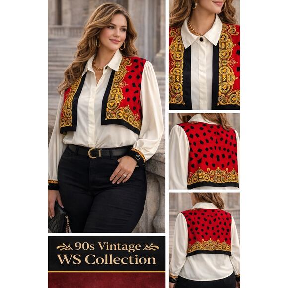 Vintage Tops - Dead stock Vintage Plus Size Just For Women Button up blouse 44/24w 1x 22